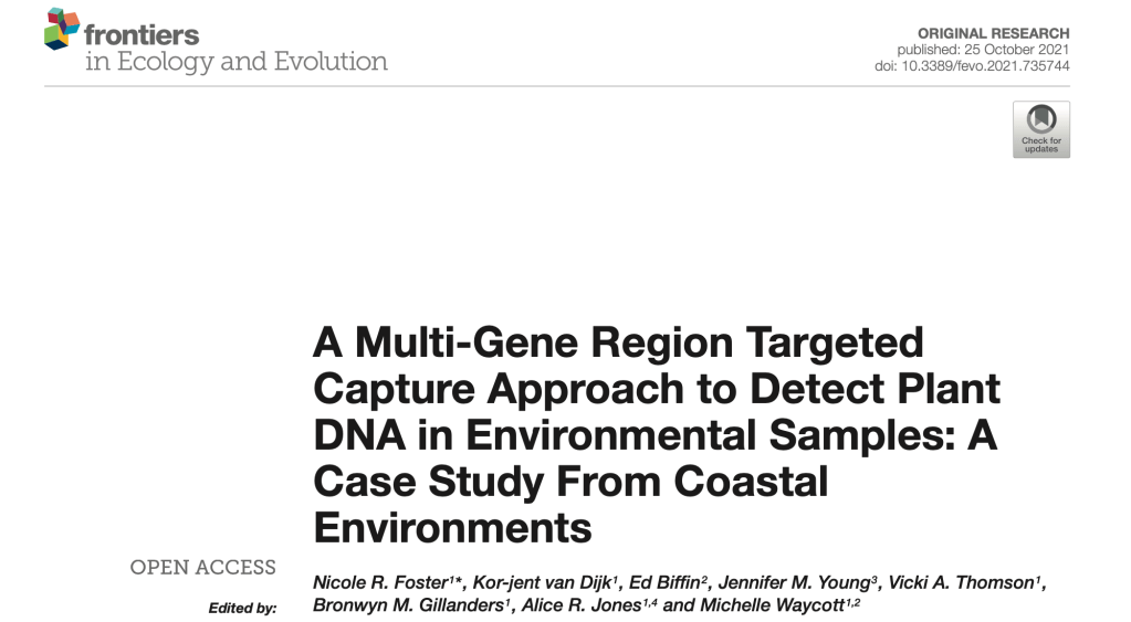 Environmental DNA: what is it and how can we use it for coastal plant&nbsp;conservation?